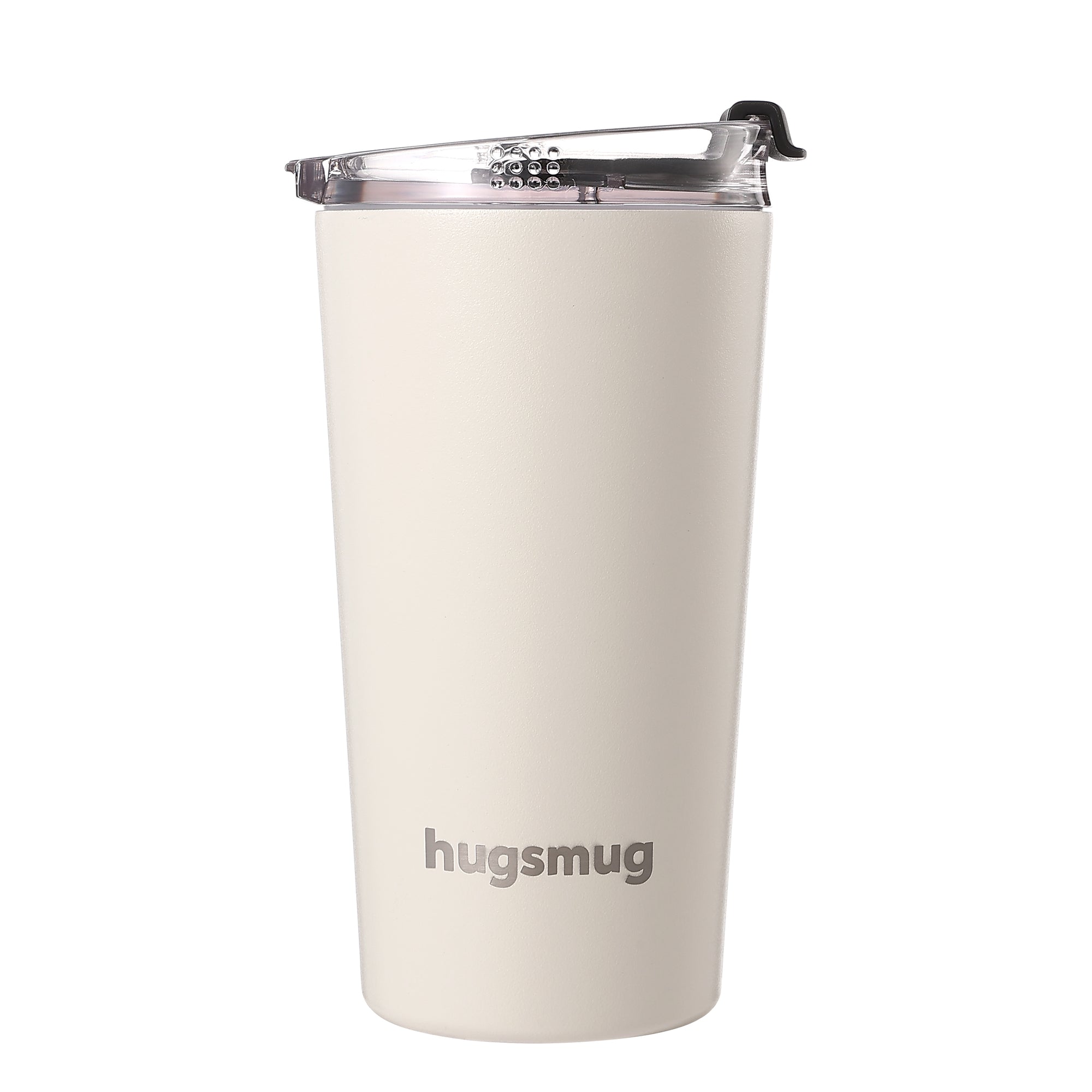 Cream Stone Hugsmug 470 ml insulated tumbler front view